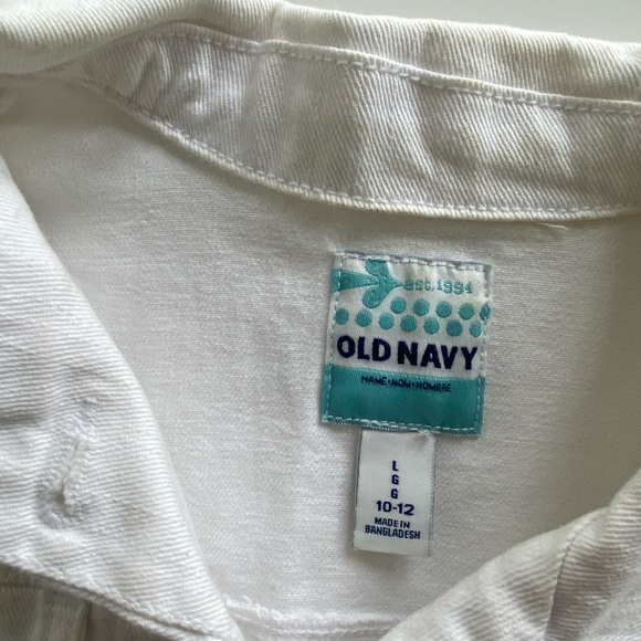 🛍 2 for $20! Girls White Jean jacket - Picture 4 of 4